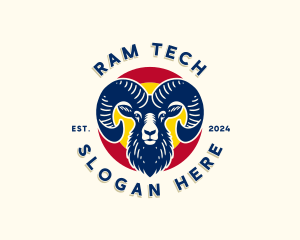 Bighorn Sheep Colorado logo design