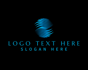 Textile - Water Wellness Wave logo design