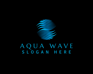 Water Wellness Wave logo design