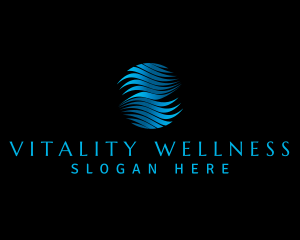 Water Wellness Wave logo design