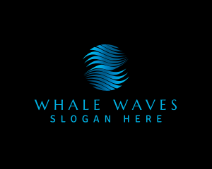 Water Wellness Wave logo design