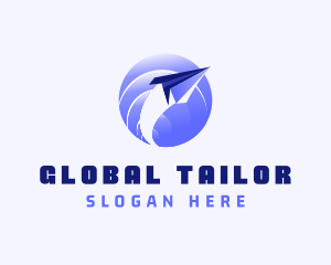 Global Plane Travel logo design