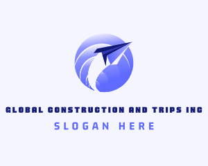 Global Plane Travel logo design