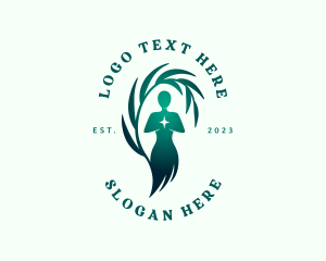 Healthy - Woman Beauty Nature logo design