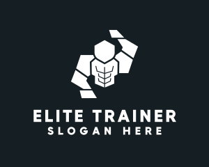 Personal Trainer Muscle  logo design