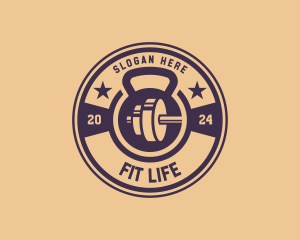 Fitness Weights Gym logo design