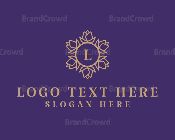 Tulip Flower Crown Logo
