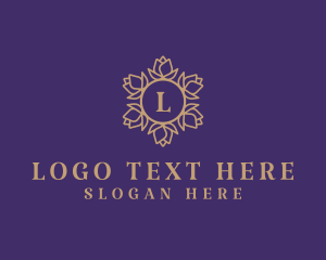 Wreath - Tulip Flower Crown logo design