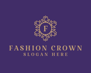 Tulip Flower Crown logo design