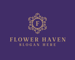 Tulip Flower Crown logo design