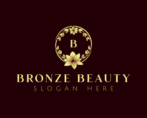 Luxury Flower Wreath logo design