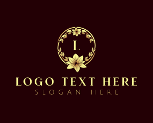 Luxury Flower Wreath Logo