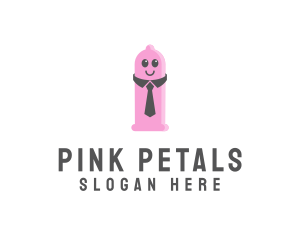 Professional Pink Condom logo design