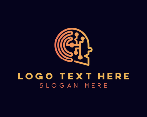 Mind - Artificial Intelligence Developer logo design