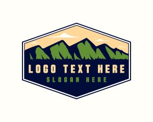 Trekking - Mountain Trek Trail logo design