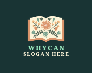 Writer - Botanical Flower Book logo design