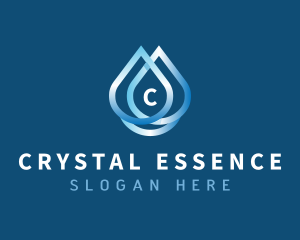 Mineral - Purified Water Droplet logo design