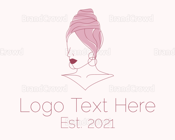 Fashion Turban Woman Logo