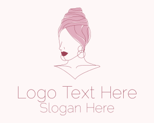 Fashion Turban Woman Logo