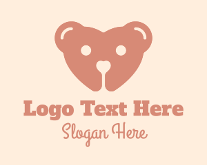 Teddy Bear Heart  Logo