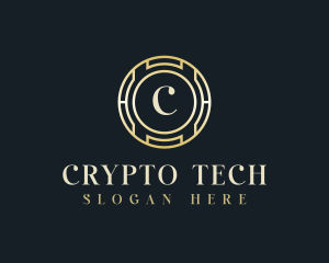 Blockchain - Bitcoin Blockchain Crypto logo design