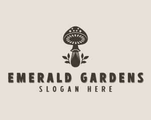 Holistic Mushroom Plant logo design