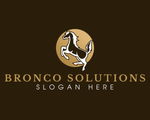 Bronco - Horse Farm Equine logo design