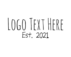 Sketch - Urban Minimalist Doodle logo design
