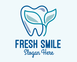 Toothbrush - Herbal Dentist Clinic logo design