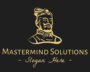 Master - Golden Chinese Soldier logo design