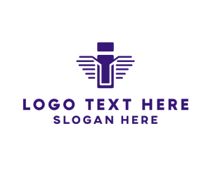 Investor - Wing Aviation Letter I logo design