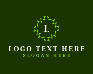 Massage - Leaf Vine Gardening logo design