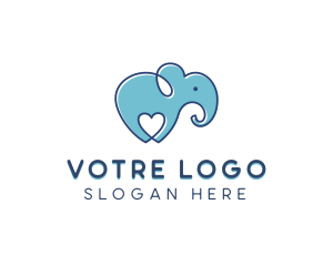 Elephant Zoo Safari Logo