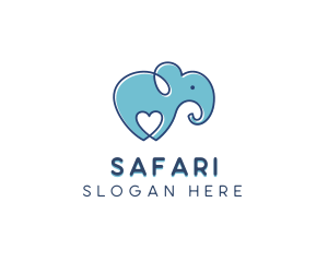Botswana - Elephant Zoo Safari logo design