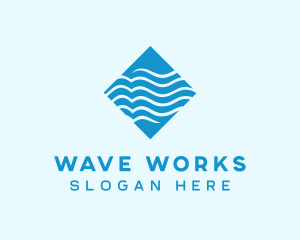 Water Supply Waves logo design