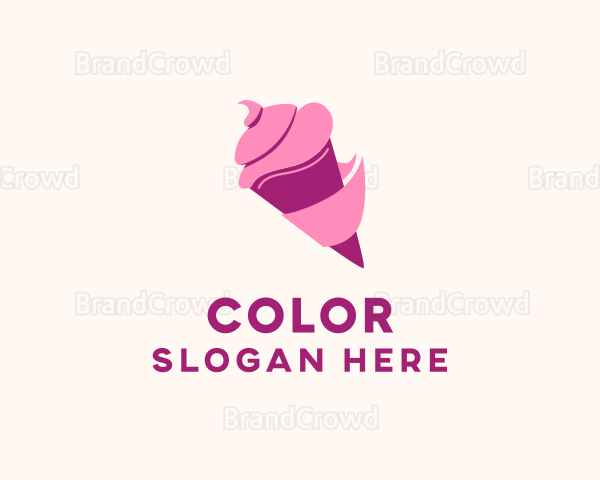 Ice Cream Dessert Logo