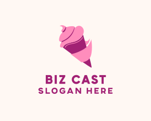 Ice Cream Dessert Logo