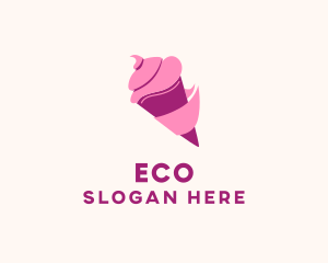 Ice Cream Dessert Logo