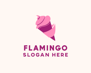 Ice Cream Dessert Logo