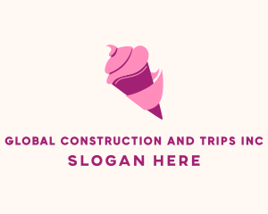 Ice Cream Dessert Logo