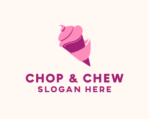 Ice Cream Dessert Logo