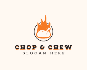 Flame Chicken BBQ Logo