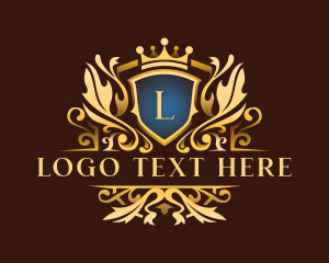 Crown - Shield Royalty Insignia logo design