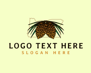 Southern Longleaf Pine - Western Pine Oregon logo design