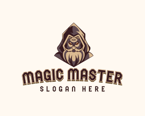 Wizard - Magical Wizard Sorcerer Gaming logo design