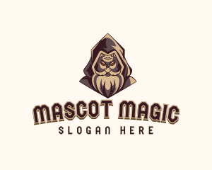 Magical Wizard Sorcerer Gaming logo design