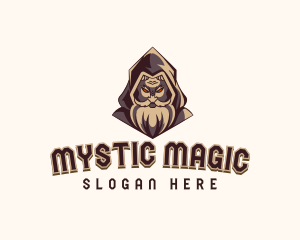 Magical Wizard Sorcerer Gaming logo design