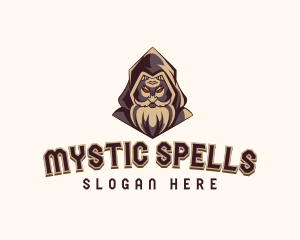 Magical Wizard Sorcerer Gaming logo design