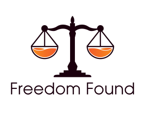 Independence - Law Scale Drink logo design
