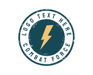 Energy - Lightning Flash Power logo design